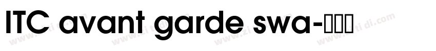 ITC avant garde swa字体转换